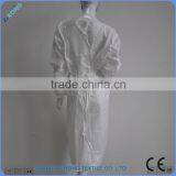 Cheap PP+PE Breathable Film Fabric White Hospital Gown thumbnail-4