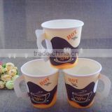 coffee paper cups with pe coating, paper cup with handle