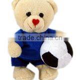 10CM football Bear / Teddy bear holding football