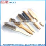 wooden handle wire brush