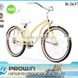 2016 26" beach cruiser bicycle/single speed cruiser beach bike 26/bici cruiser economici (PW-B26374)