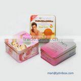 Eco-friendly Rectangular Handmade Soap Packaging Tin Box