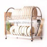 Latest RG628 2 Tiers Stainless Steel Decorative Dish Rack Quality Choice thumbnail-1