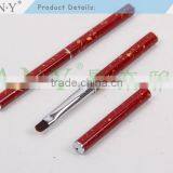 ANY 2016 New Fashion Mental Handle Oval Imported Nylon Hair Nail Art Gel Brush Pure Color Hot Sale thumbnail-2