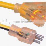 UL Clear Extension Cord Power Strip Outlet Light Indicator thumbnail-1