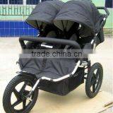 2015baby Twins Jogger,3pcs 16'' Wheels Wiht Two Safety Lock 5 Points ,3 Postion Seat,en1888