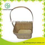 Handmade High Quality Bamboo Basket With Handle for Wholesale thumbnail-6