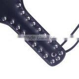 Dark Blue Slave Paddle, Leather Heart Leather Spanking Paddle for Girl. Sexy Joyful Adults Toys of Sex Whips and Paddles thumbnail-2
