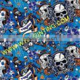 Wholesale Skull Pattern Water Transfer Printing Film/ Hydrographic Film GWD058 WIDTH 50CM thumbnail-2
