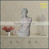 White marble stone bust marble statue of Western woman portrait