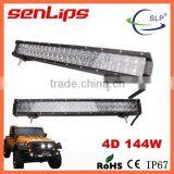 SCLIGHTS/SENLIPS Super Brightness 4D Led Auto Light Bar 126w 4x4 4d Led Light Bar for Off-road Folklift Driving Lamp