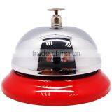 Dinner Table Call Bell in Silver or Gold Cover and Colorful Painted Base thumbnail-2