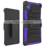 New China Products for Sale 3 in 1 PC Silicone Belt Clip Hard Case for Sony Xperia z5 Back Case Cover China Suppliers thumbnail-4