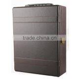 2015 New Luxurious pu Leather Wine Carrier