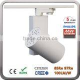 100Lm/W Cob LED Track Light 20W 15W With CREE COB CRI 85Ra for Cloth Store thumbnail-6