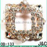 New Arrival Square Shaped Crystal Stone Shoe Ornament Shoe Buckle Shoe Trim thumbnail-2