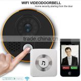 HD WiFi Wireless Smart Door Bell IP Peephole Camera Night Vision Take Photos PIR Detection