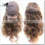 AAAAAA Half Lace Wig /wig for Women Black/ Cheap Human Hair Full Lace Wig thumbnail-3