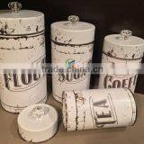 Set of 3 Vintage Storage Can