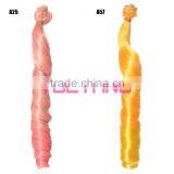 25cm Orange Single Weft Hair Extension for DIY thumbnail-5