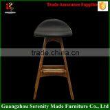 2016 Good Quality Modern Wooden Erik Erik Buch Bar Stool High Chair Leather Seat