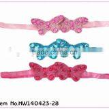 Glitter Elastic Headband,baby Butterfly Hair Band,kids Accessories