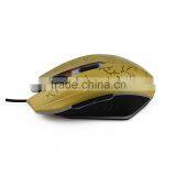 Gold 3200 DPI USB Wired Mouse Mice,LED Optical Gaming Mouse thumbnail-4