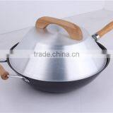 Flat Bottom Wooden Handle Wok Pan Set Cookware Set Nonstick thumbnail-6