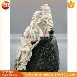 Oriental Treasure Natural High Quality White Jade Carve Dragon thumbnail-5