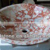 Natural Marble Agate Red Marble Sink,stone Sink Wash Basin thumbnail-1