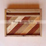 Rustic Solid Wood Customization Wooden Phone Holder With Logo Pen Tray Pad Stand Mini Storage Box on Desk thumbnail-2