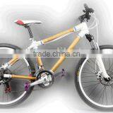 6-speed Bamboo Racing Road Bicycle in White Color thumbnail-1