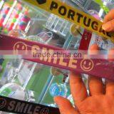 High Quality SMILE Silicone Slap Wristbands Bracelet thumbnail-1