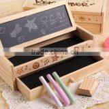 Big Capacity Children Double Drawer Pencil-box thumbnail-1