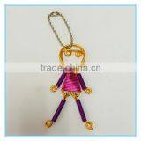 Wholesale Good Quality Handmade Beautiful Couples Sexy Girl and Boy Metal Pendant Key Chains thumbnail-4