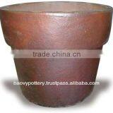 High Fired Stoneware Black-clay Planter