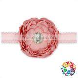 Fashion Baby Hair Accessories Crochet Band With Flower Baby Elastic Headband thumbnail-3