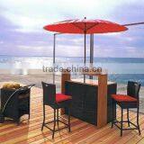 Beach Bar Set Bar Stool With Beach Bmbrella thumbnail-1