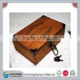 Beverage Industrial Use and Lightweight Pine Wood Material Vintage Wooden Wine Box thumbnail-1