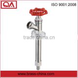 high pressure solder brass wall faucet