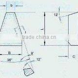 GB5245-85 And YS/T79-1994 Standard Welding Blade--For Grooving Tool for Making V-belt Wheel