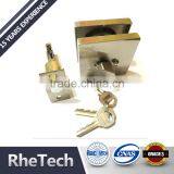 Square Cover ss Latch Adjustable Sliding Double Exterior Door Deadbolt Lock thumbnail-3