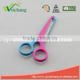 WCSC117 Premium Novelty Wholesale Soft Handle Colorful School Children Plastic Scissors Funny Shape thumbnail-1