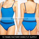 strappy blue color summer women beachwear