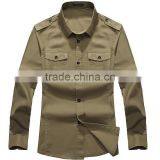 Military Style Dress Shirt , 2016 Latest Shirts for Men, 100% Cotton Western Style Dress Shirt thumbnail-6