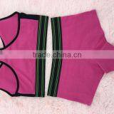 Rose Red Seamless Sports Bra Set/fashion Sports Bra and Panty Set thumbnail-2