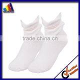 Solid Color Cable Knit Boot Socks With Lace thumbnail-3