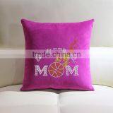 Bling Heart Shape Rhinestone Pillow Case Decorative Home Bedrooming And Seat Cushion Covers Customized thumbnail-6