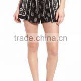 MGOO Latest Design Beautiful Pattern Women Shorts Sublimation Printing Chiffon Jogger Pants thumbnail-2