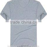 Mens V Neck Plain With No Design T Shirt Short Sleeve thumbnail-1